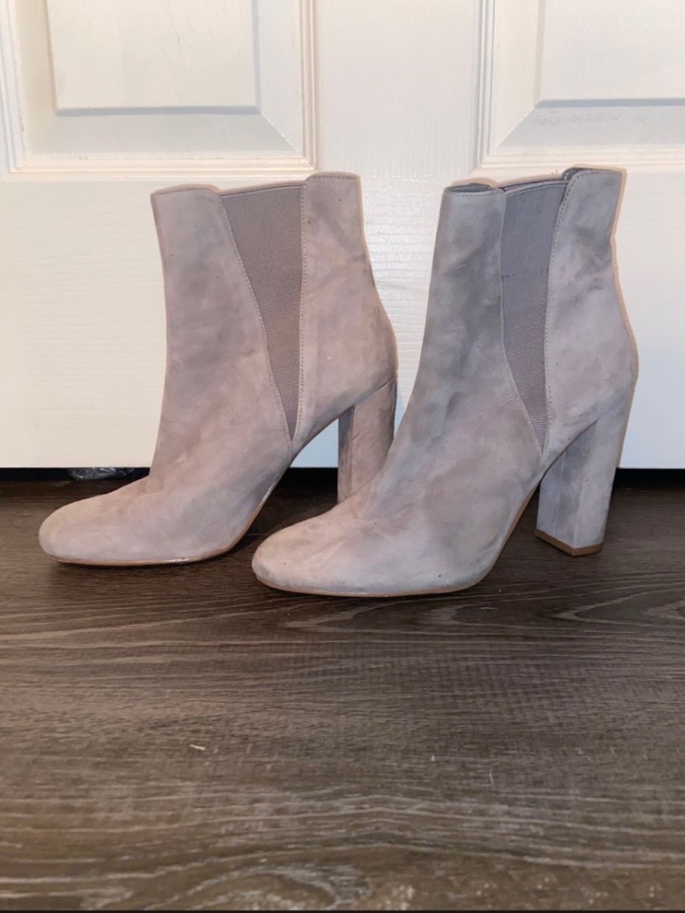 Gray Suede Steve Madden Booties size 7.5